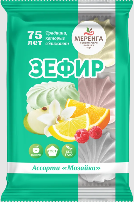 №1 Меренга Зефир Мозайка, 270г  в Красном сулине