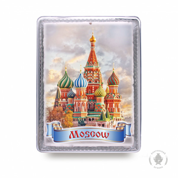 №3 Пряник 600г MOSCOW с фотопечатью (в подарочной пластиковой упаковке)  в Красном сулине
