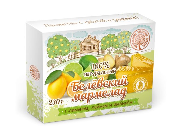 №2 Мармелад белевский "Лимон-лайм-имбирь" 230г  в Красном сулине